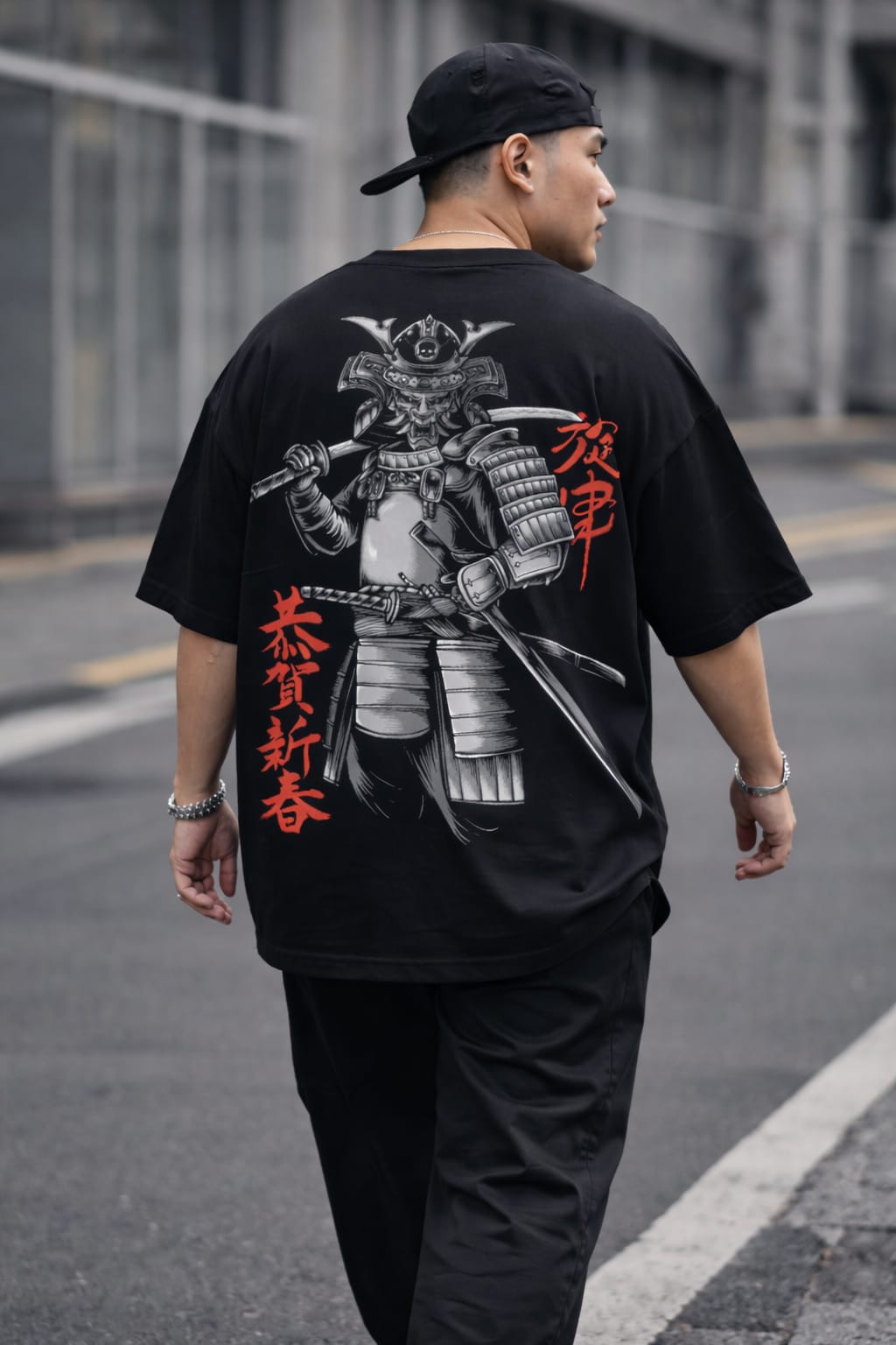 Oversized Anime samurai