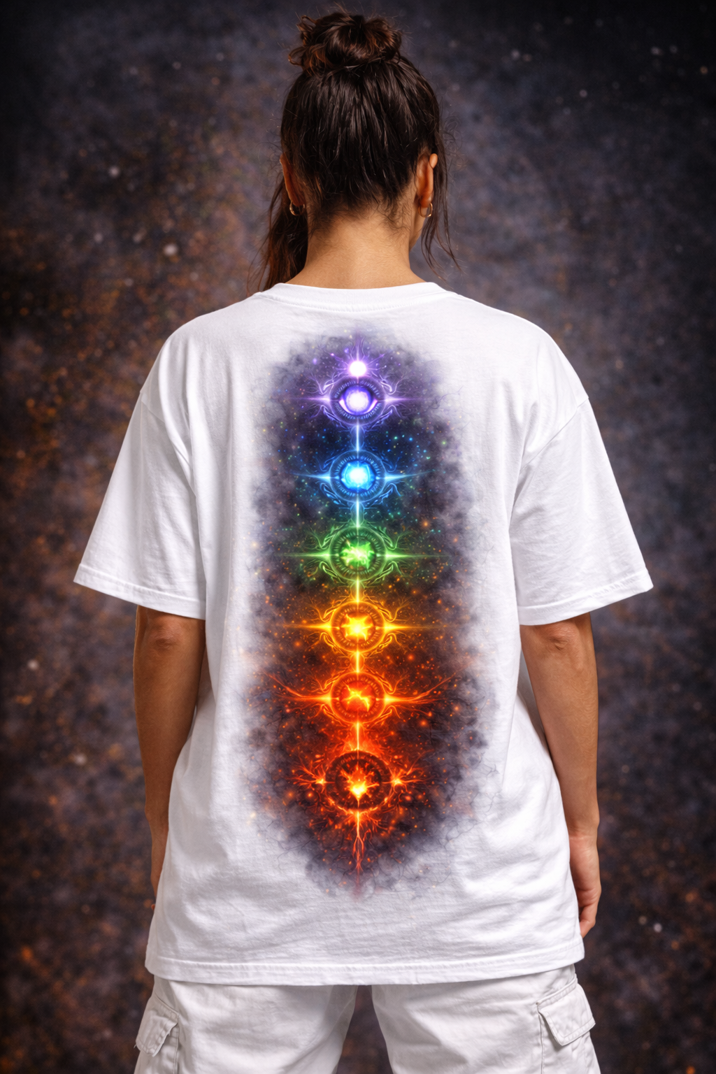 “Spinal Ascension – 5 Chakra Alignment Tee”