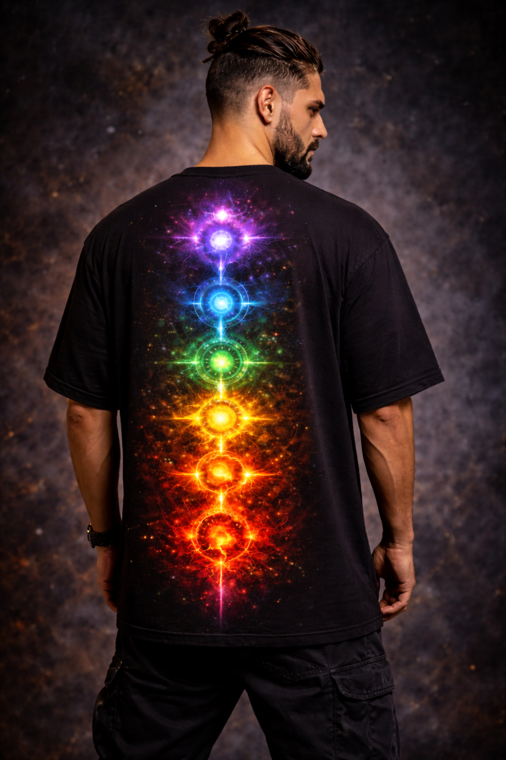 “Spinal Ascension – 5 Chakra Alignment Tee”